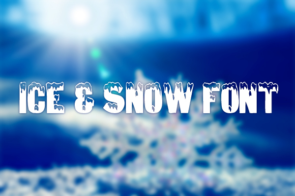 Ice & Snow Font oleh AARRGGHH!