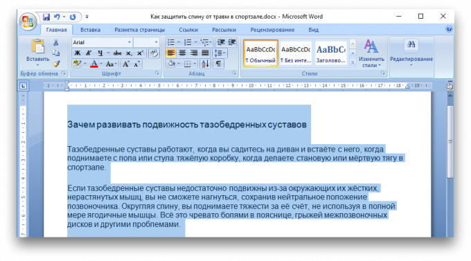 shortcut keyboard Microsoft Word