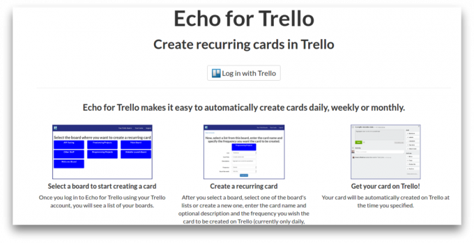  Echo untuk layar Trello