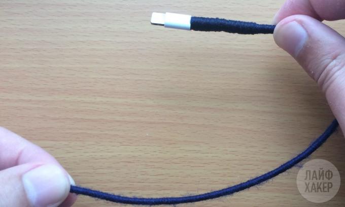 Cara untuk memperbaiki Lightning-kabel: lakukan penebalan