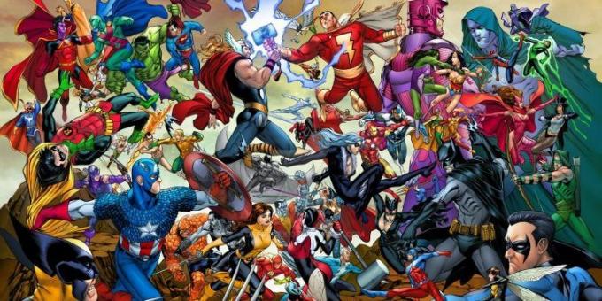 seri tentang superhero: Tidak seperti Marvel dari DC