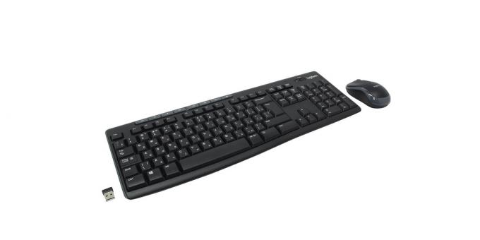Keyboard nirkabel: keyboard dengan mouse 