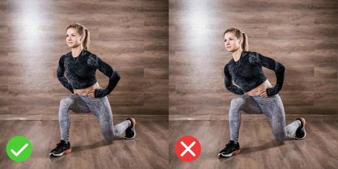Cara melakukan lunge dengan benar: jangan berayun dari sisi ke sisi