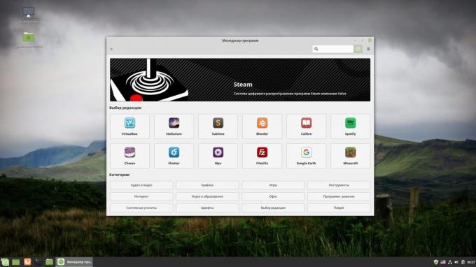 Cara menginstal software di Linux: app store