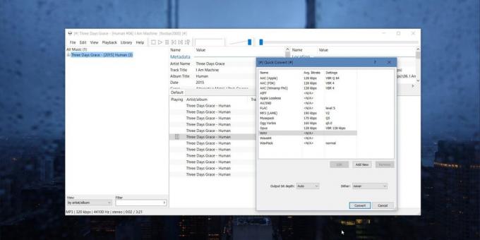 Audio Converter untuk Windows, MacOS dan Linux: foobar2000