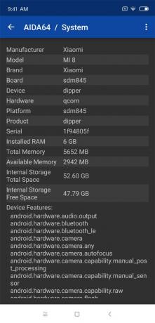 tinjauan Xiaomi Mi 8: Built-in Memory