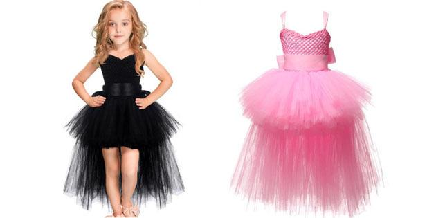 gaun anak ke prom: Dress dengan kereta api
