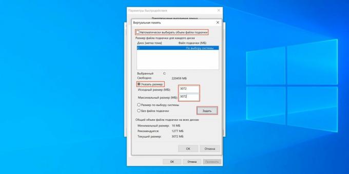 Ubah ukuran file paging Windows 10