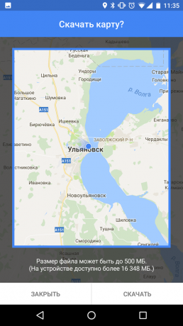 Offline Google maps di Android