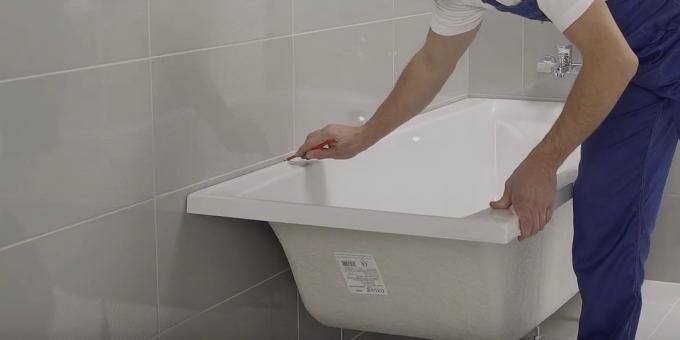 Instalasi mandi dengan tangan: Cobalah dan mengatur mandi