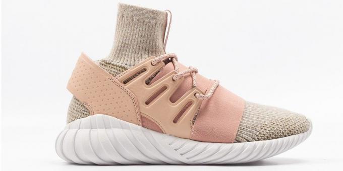 sepatu baru: Adidas Tubular Doom Primeknit pink