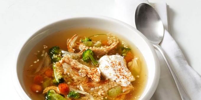 Chicken Soup dengan Quinoa