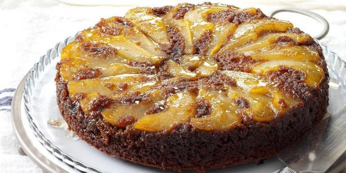 Resep terbaik dengan jahe: jahe-pear tart