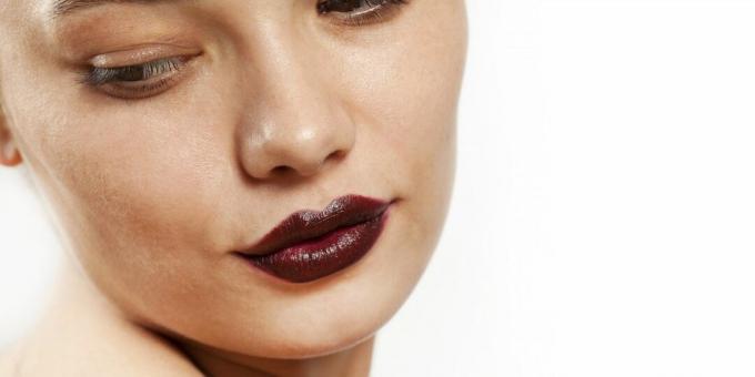 Riasan modis - 2020: lipstik gelap