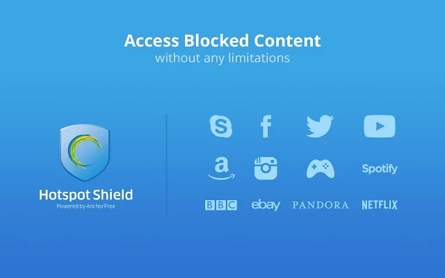 Free VPN untuk Chrome: Hotspot Shield 