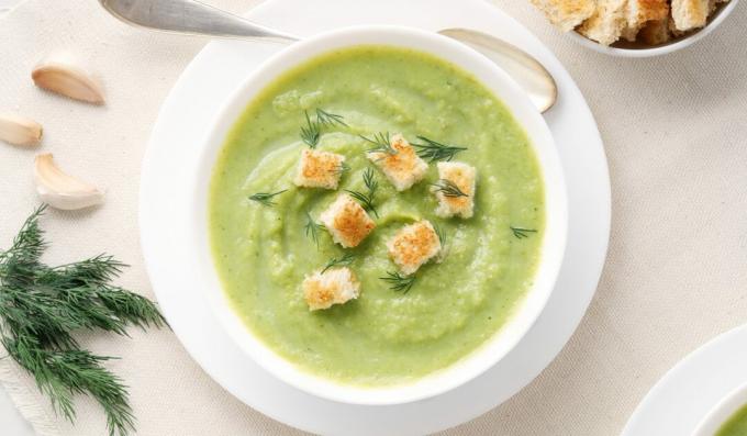 Sup krim brokoli dan kembang kol