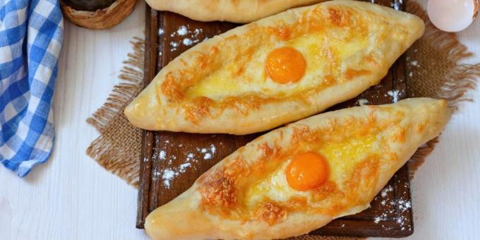 Resep untuk khachapuri di Adjara