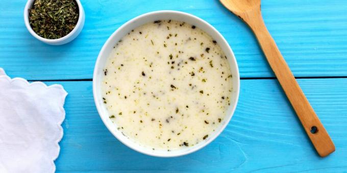 Sup Krim Bawang dengan Oatmeal