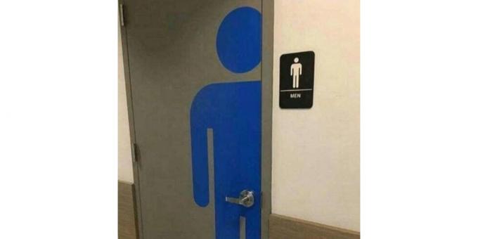 pegangan pintu di toilet pria