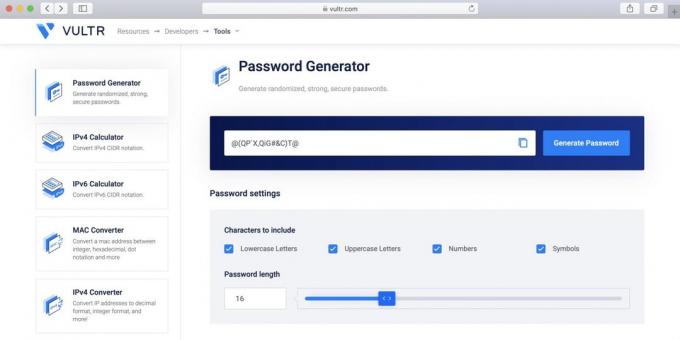 Password Generator Vultr