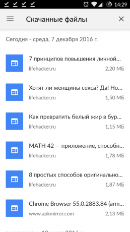 Chrome untuk Android: «download»