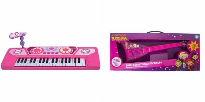 Hadiah untuk seorang gadis selama 5 tahun untuk ulang tahunnya: alat musik