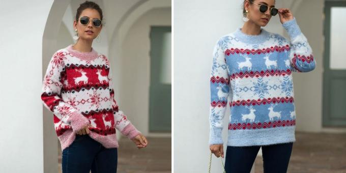 Produk dengan AliExpress untuk membuat suasana Tahun Baru: Sweater dengan rusa
