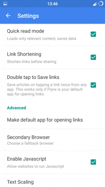 Browser Flynx dapat membuka link dalam gelembung dan membersihkan halaman iklan
