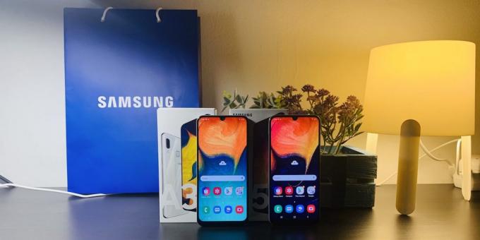 Samsung Galaxy A30 dan A50 Samsung Galaxy: Penampilan