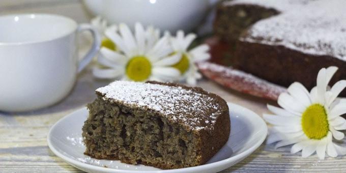 Cake dengan selai pada kefir