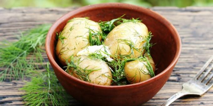 Barang musiman: kentang muda