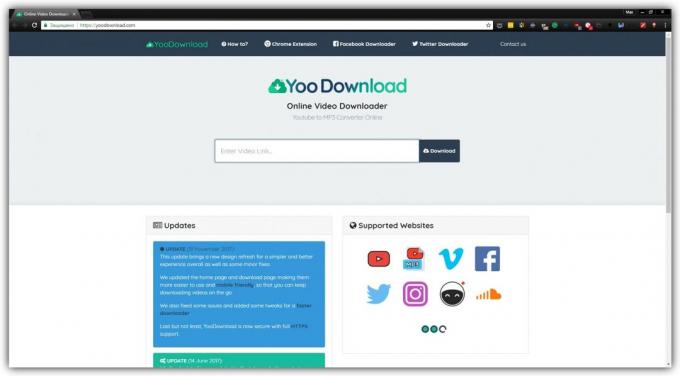 Cara untuk mendownload video tanpa pemrograman: YooDownload