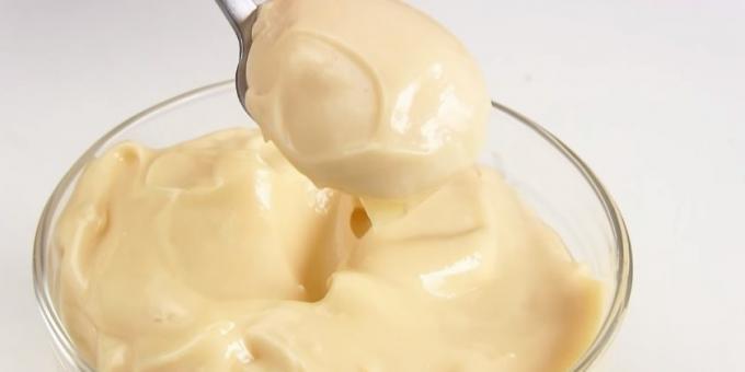 mayones buatan dengan cuka tanpa mustard