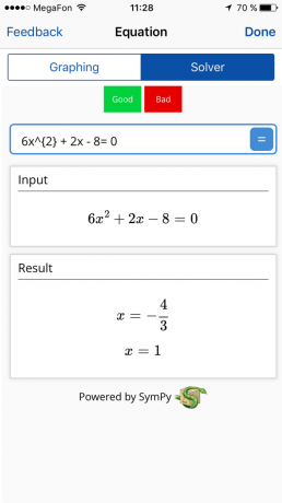 Mathpix: solusi persamaan