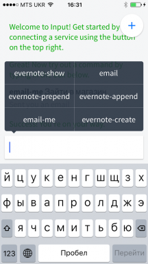 Masukan untuk iOS - pekerjaan hardcore dengan informasi di Evernote, Slack, Gmail, Dropbox dan layanan lainnya