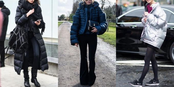 Mode 2018/2019: Gambar dengan jaket berlapis tebal