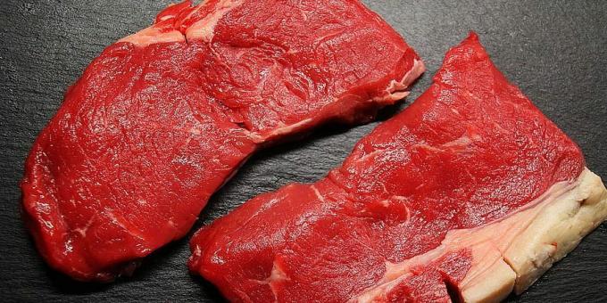 Makanan apa yang tinggi zat besi: daging merah