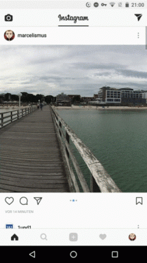 Bagaimana untuk mempublikasikan panorama di Instagram
