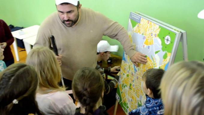 "White Cane" telah mengembangkan peta taktil Yekaterinburg