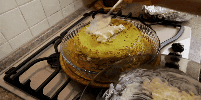 zucchini kue Resep dengan daging cincang