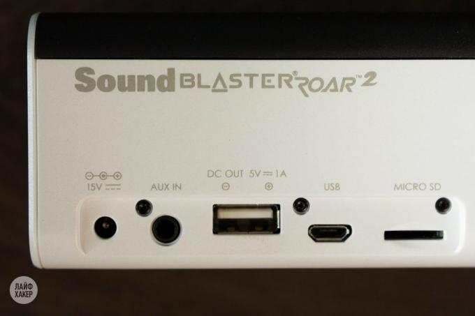 Creative Sound Blaster Roar 2: Konektor