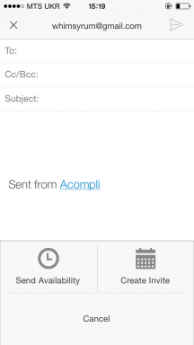 Acompli - tampilan baru di mobile email