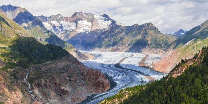 Mana harus pergi di Eropa: Aletsch Glacier, Swiss