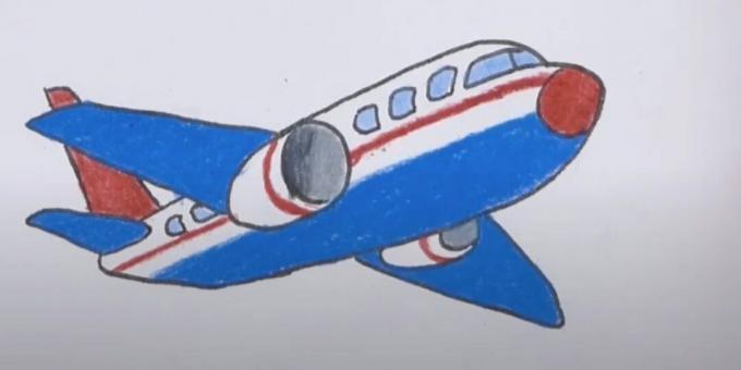 Cara menggambar pesawat: cat di atas kaca, fairing, dan ekor