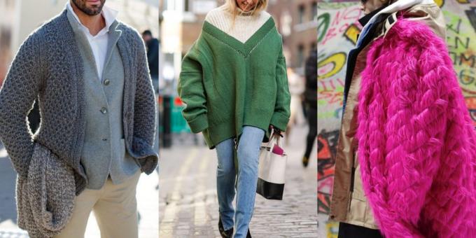 sweater modis dan cardigan, 2018-2019: berlapis-lapis