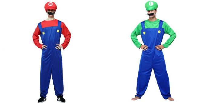 kostum Natal untuk orang dewasa: Mario
