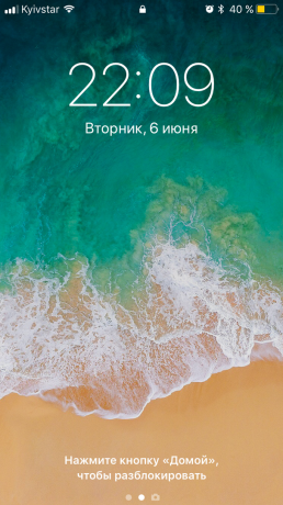 iOS 11: layar kunci