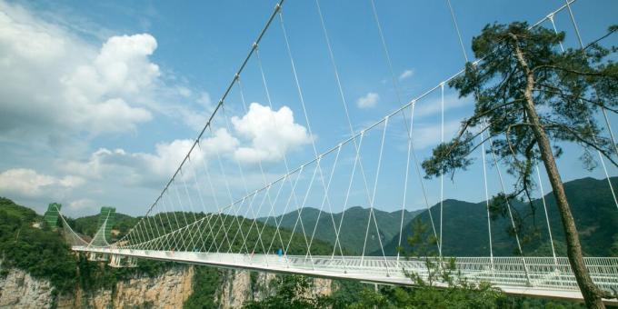 Jembatan paling menakutkan: Jembatan kaca Zhangjiajie