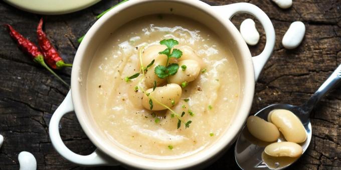 Cara membuat sup kacang kembang kol