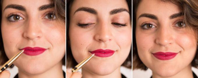 Cara membuat bibir Anda gemuk: concealer